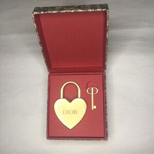 Dior Heart Lock and Key Set NWT